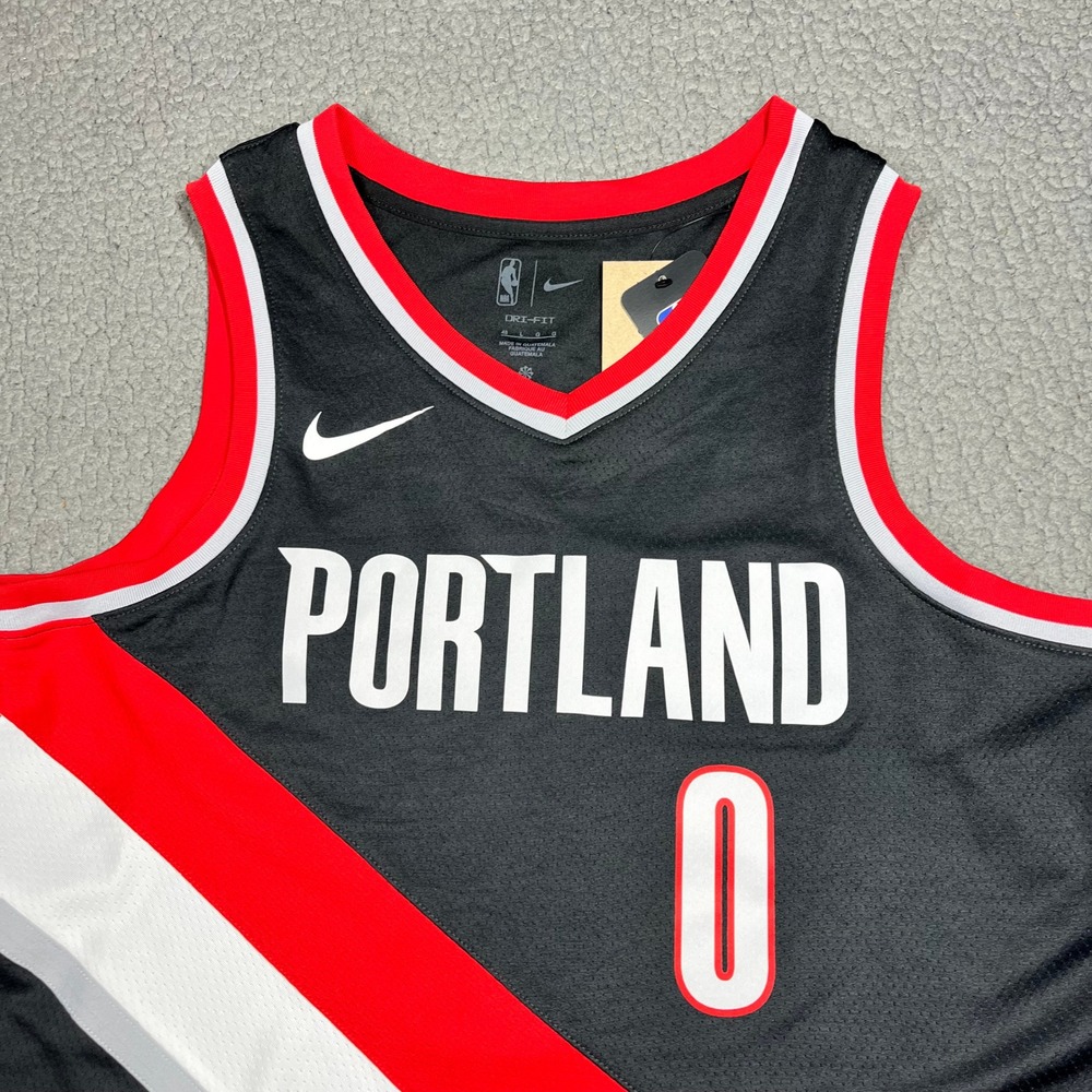 Nike Damian Lillard Portland Trail Blazers Icon Edition Jersey DN2020-010 Mens L - Picture 2 of 12
